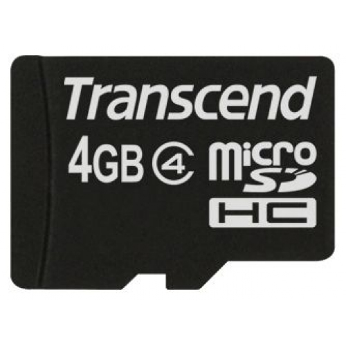 Купить Флеш карта micro SDHC 4GB class4 SD 2.0 Transcend (TS4GUSDHC4) в интернет-магазине Ravta – самая низкая цена