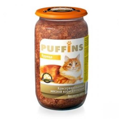 Купить Консервы Puffins консервы для кошек курица  650г в интернет-магазине Ravta – самая низкая цена