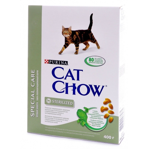 Купить Корм Cat Chow Special Сare корм для стерилизованных и кастрированных кошек  400г в интернет-магазине Ravta – самая низкая цена