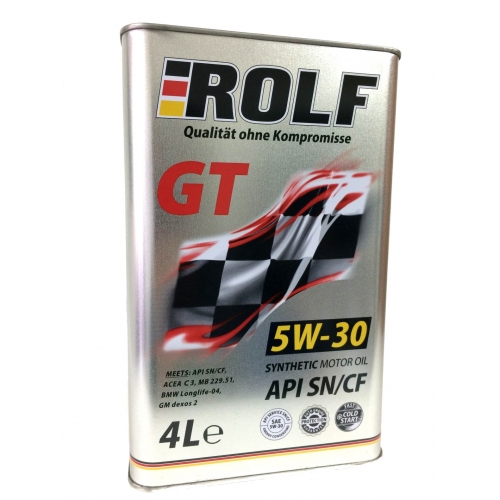 Купить Масло моторное ROLF GT 5W-30 SN/CF (4л) в интернет-магазине Ravta – самая низкая цена