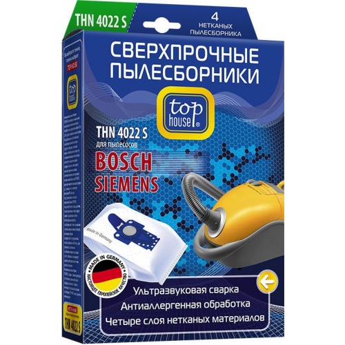 Купить Пылесборники TOP HOUSE THN 4022 S (4шт) в интернет-магазине Ravta – самая низкая цена