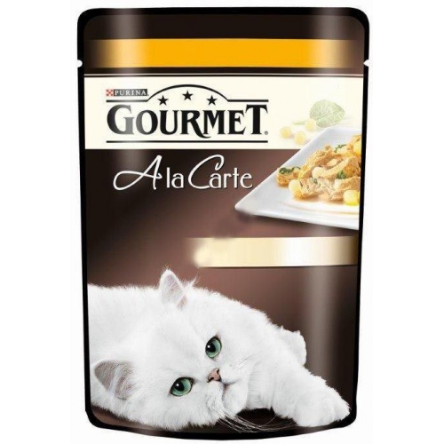 Купить Консервы GOURMET A LA CARTE пауч для кошек 85г кусочки в подливе, курица в интернет-магазине Ravta – самая низкая цена