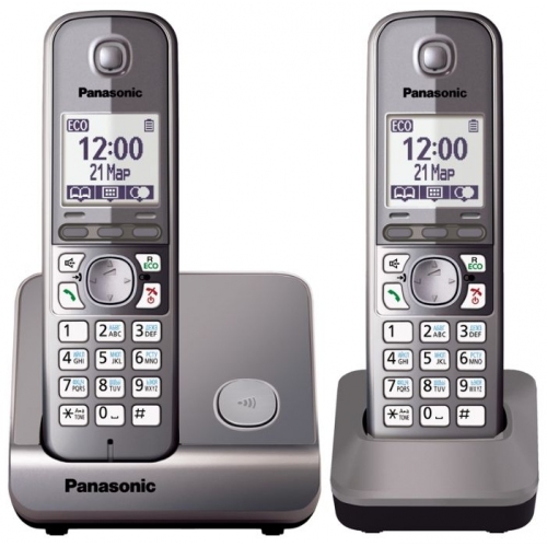 Купить Телефон DECT Panasonic KX-TG6712 в интернет-магазине Ravta – самая низкая цена