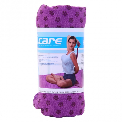 Купить Коврик-полотенце для йоги/фитнеса I.CARE  Фиолетовый в интернет-магазине Ravta – самая низкая цена