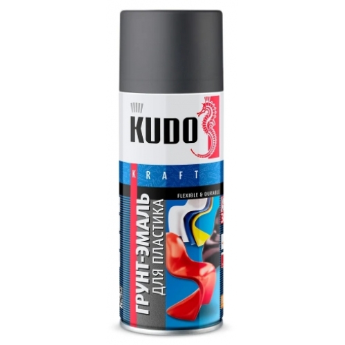 Купить KU-6004 Kudo Грунт-эмаль для пластика / графит 520мл (RAL 7021) в интернет-магазине Ravta – самая низкая цена