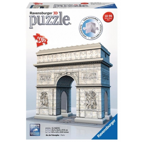 Купить Ravensburger. Пазл карт. 3D 216 арт.12514 "Триумфпльная арка" в интернет-магазине Ravta – самая низкая цена