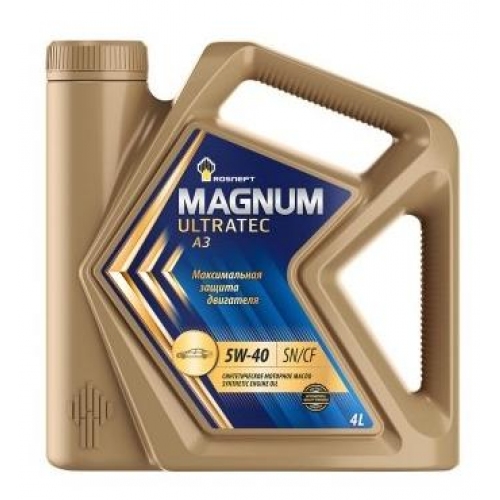 Купить Масло моторное ROSNEFT Magnum Ultratec A3 5W-40 (4л) в интернет-магазине Ravta – самая низкая цена