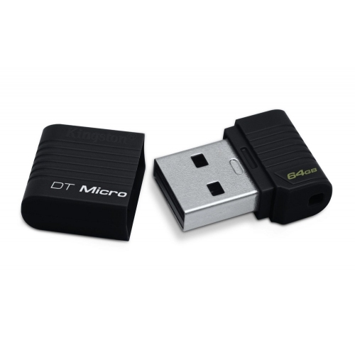 Купить Флеш Диск Kingston 64Gb DataTraveler Micro USB DTMCK/64GB USB2.0 черный в интернет-магазине Ravta – самая низкая цена