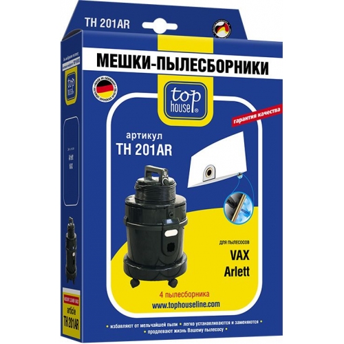 Купить Мешки-пылесборники TOP HOUSE TH 201 AR (4шт) в интернет-магазине Ravta – самая низкая цена