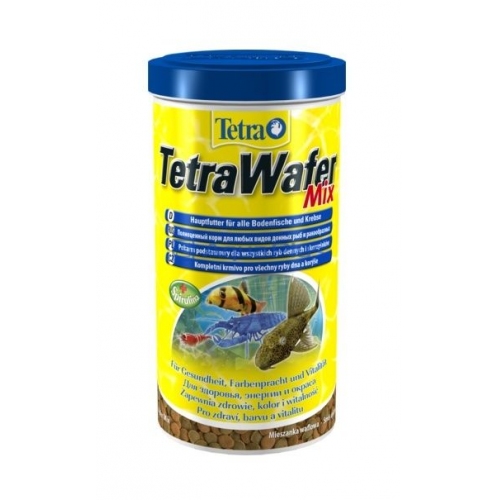 Купить Корм основной с креветкой для плотоядных, травоядных  донных рыб Tetra Wafer Mix таблетки 1000 мл в интернет-магазине Ravta – самая низкая цена