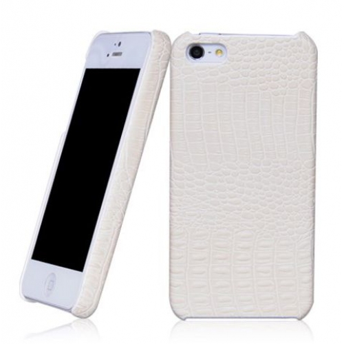 Купить Кожаный чехол-накладка Borofone Crocodile leather back cover case для iPhone 5 (белый) в интернет-магазине Ravta – самая низкая цена