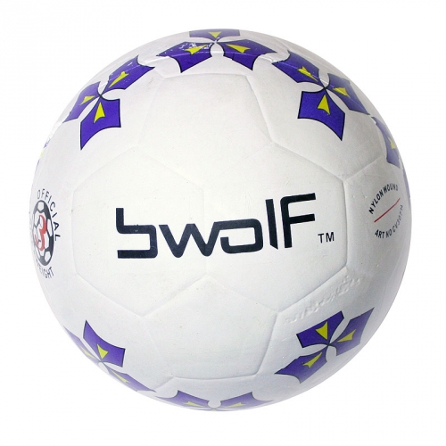 Купить Мяч футбол BWOLF TFR5201 №4 (камера и внешнее покртие - резина, 360гр) в интернет-магазине Ravta – самая низкая цена