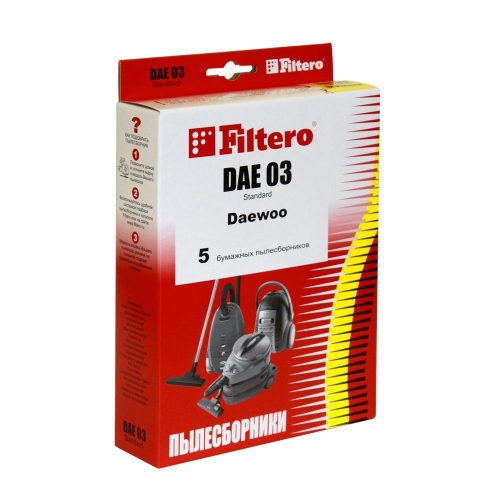 Купить Пылесборники Filtero DAE 03 (5) Standard в интернет-магазине Ravta – самая низкая цена