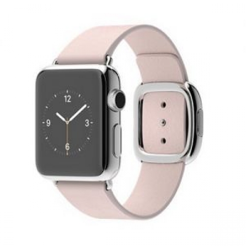 Купить Умные часы Apple Watch 38mm Stainless Steel Case with Soft Pink Modern Buckle - M (MJ372) в интернет-магазине Ravta – самая низкая цена