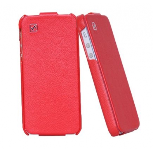 Купить Кожаный чехол HOCO Duke leather case для iPhone 5 (красный) в интернет-магазине Ravta – самая низкая цена