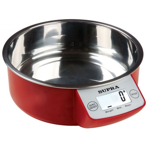 Купить Кухонные весы Supra BSS-4090 red в интернет-магазине Ravta – самая низкая цена