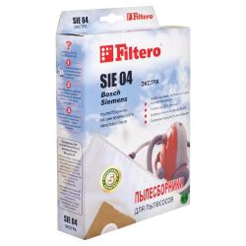 Купить Пылесборник Экстра FILTERO SIE-04 (4) из синтетического микроволокна MicroFib с антибакт. пропиткой Anti-Bac в интернет-магазине Ravta – самая низкая цена