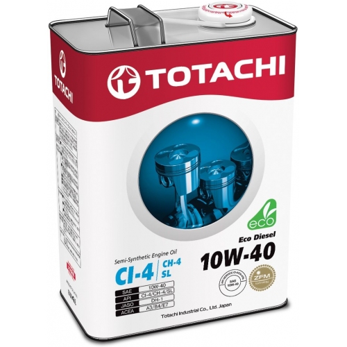 Купить Масло TOTACHI Eco Diesel Semi-Synthetic CI-4/CH-4/SL 10W-40 (4л) в интернет-магазине Ravta – самая низкая цена