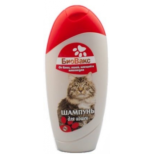 Купить Шампунь БиоВакс  для кошек от блох, вшей, клещей и власоедов 200мл в интернет-магазине Ravta – самая низкая цена