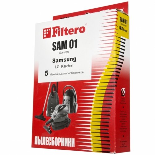 Купить Пылесборник Standard FILTERO SAM-01 (5), бумажные в интернет-магазине Ravta – самая низкая цена