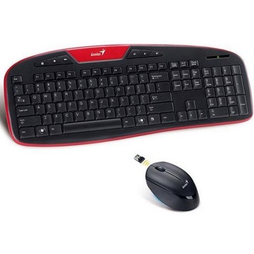 Купить Комплект Genius KB-8005 (черный/красный) в интернет-магазине Ravta – самая низкая цена