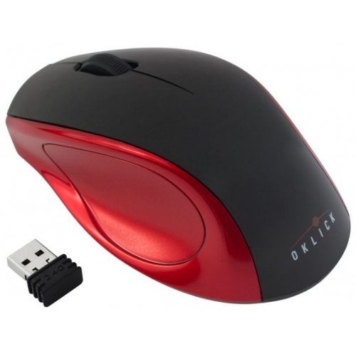 Купить Мышь Oklick 412SW Black/Red CORDLESS OPTICAL (800/1600) Nano Receiver USB в интернет-магазине Ravta – самая низкая цена