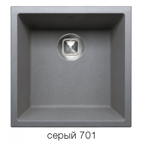 Купить Кварцевая мойка для кухни Толеро R-128 (серый, цвет №701) в интернет-магазине Ravta – самая низкая цена