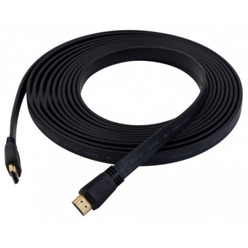 Купить Кабель Video HDMI to HDMI (19pin to 19pin) FLAT . 5m ver1.4 в интернет-магазине Ravta – самая низкая цена