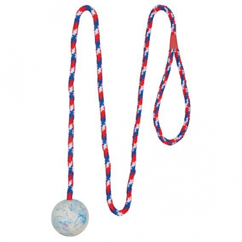 Купить Игрушка TRIXIE Мяч на веревке, 30 см д.7 см в интернет-магазине Ravta – самая низкая цена