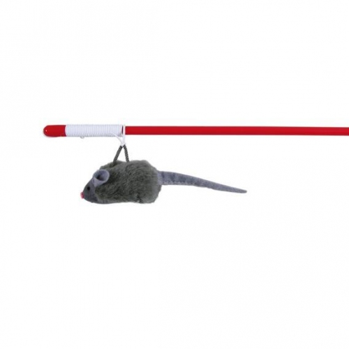 Купить Игрушка TRIXIE Удочка с мышкой с микрочипом на резинке, 47 см в интернет-магазине Ravta – самая низкая цена
