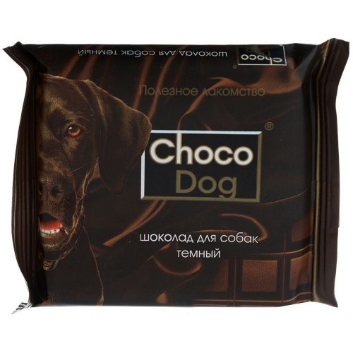 Купить "Choco dog" 85гр. ПЛИТКА,черный шоколад,полезное лакомство для собак. 1/10 в интернет-магазине Ravta – самая низкая цена