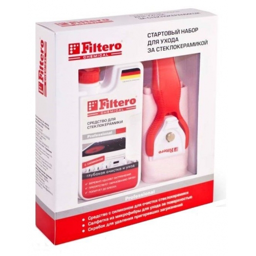 Купить Набор средств для стеклокерамики Filtero 204 стартовый в интернет-магазине Ravta – самая низкая цена
