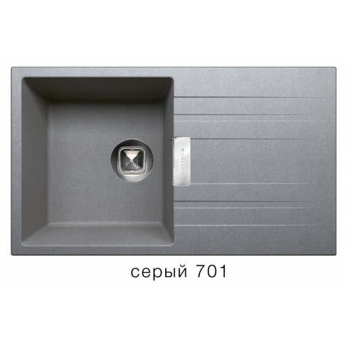 Купить Мойка Tolero Loft TL-750 №701 (Серый) в интернет-магазине Ravta – самая низкая цена