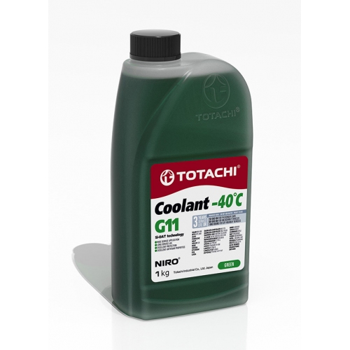 Купить Охлаждающая жидкость TOTACHI NIRO COOLANT Green -40C G11 1кг в интернет-магазине Ravta – самая низкая цена