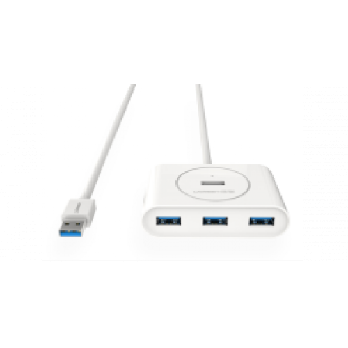 Купить Концентратор UGREEN UG-20283 (USB 3.0 Хаб на 4 порта 0.8m, белый + разъем для доп.питания) в интернет-магазине Ravta – самая низкая цена
