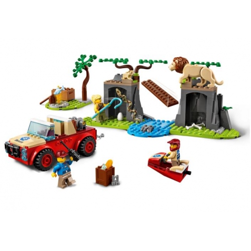 Купить LEGO. Конструктор 60301 "City Wildlife Rescue Off-Roader" (Спасательный внедорожник для зверей) в интернет-магазине Ravta – самая низкая цена