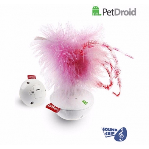 Купить Интеракт. игрушка  д/кошек "Melody Tumbler" с звук.чипом, 14 см, пластик/нат.перо в интернет-магазине Ravta – самая низкая цена
