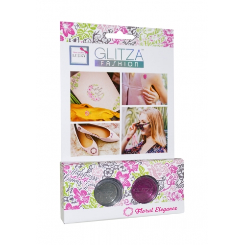 Купить Lukky арт.Т18799 Glitza Fashion Набор "Цветочный шарм" 2 клейк. листа с дизайн, 2 баночки с блёст. в интернет-магазине Ravta – самая низкая цена