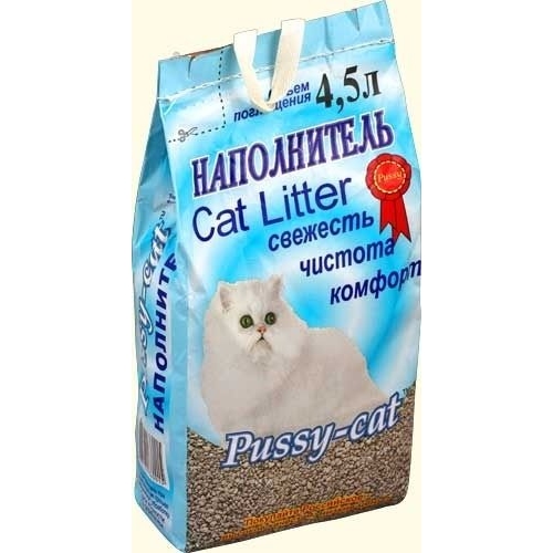 Купить Впитывающий наполнитель Pussy-Cat, цеолитовый, 4,5л (Синий) в интернет-магазине Ravta – самая низкая цена