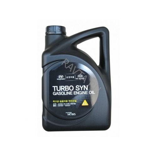 Купить Масло моторное Hyundai Turbo SYN Gasoline Engine Oil 5W-30 (4л) в интернет-магазине Ravta – самая низкая цена