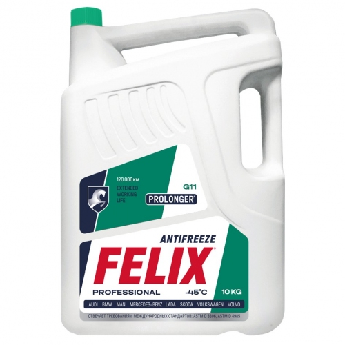 Купить Антифриз G11 Felix Prolonger-40 (зеленый) 10кг в интернет-магазине Ravta – самая низкая цена