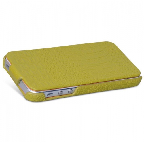 Купить Чехол Borofone Crocodile flip leather case для iPhone 5, имитация кожи крокодила (фисташковый) в интернет-магазине Ravta – самая низкая цена