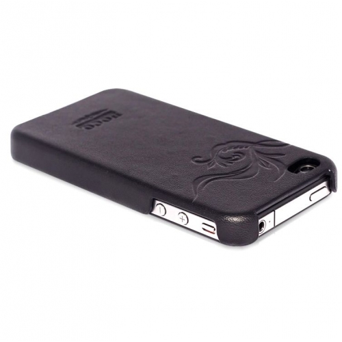 Купить Кожаный чехол-накладка HOCO Earl leather case для iPhone 4/4s (черный) в интернет-магазине Ravta – самая низкая цена