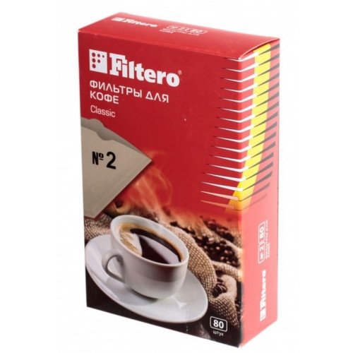 Купить Фильтры для кофе FILTERO №2/80 в интернет-магазине Ravta – самая низкая цена