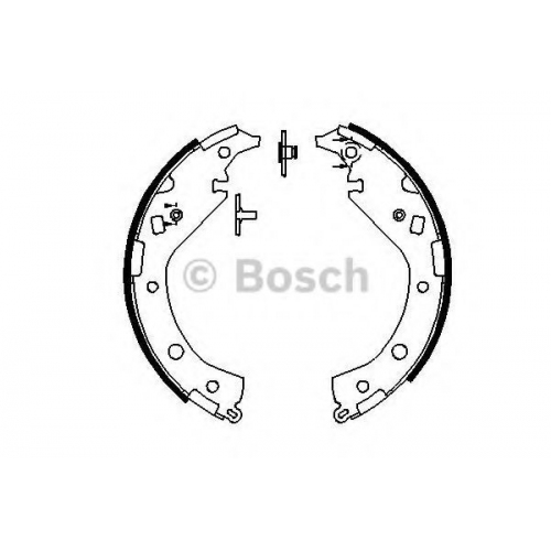 Купить Тормозные колодки Bosch задние барабанные комплект Toyota RAV4 [0986487863] в интернет-магазине Ravta – самая низкая цена