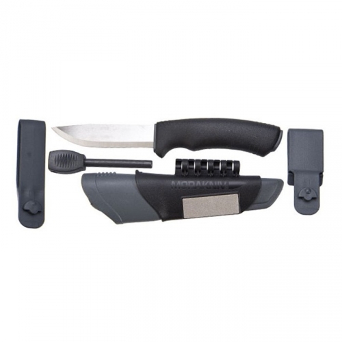 Купить Нож Mora Bushcraft Survival, длина 106мм, толщина лезвия 2,5мм (черный/серый) в интернет-магазине Ravta – самая низкая цена