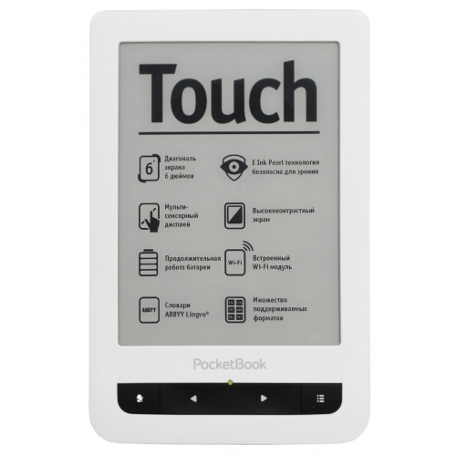 Купить Электронная книга PocketBook Touch PB 622 (черный/белый) в интернет-магазине Ravta – самая низкая цена