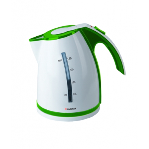 Купить Чайник LAMARK LK-1038 (W/G белый/элемент зеленый) в интернет-магазине Ravta – самая низкая цена