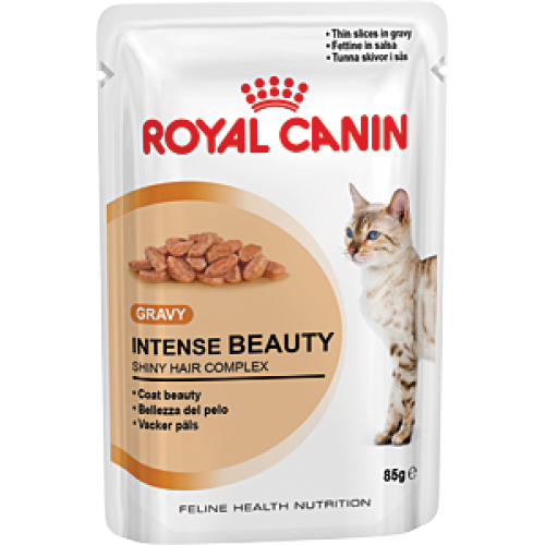 Купить Консервы Royal Canin Intense Beauty пауч для кошек забота о здоровье кожи и шерсти кусочки в соусе М в интернет-магазине Ravta – самая низкая цена