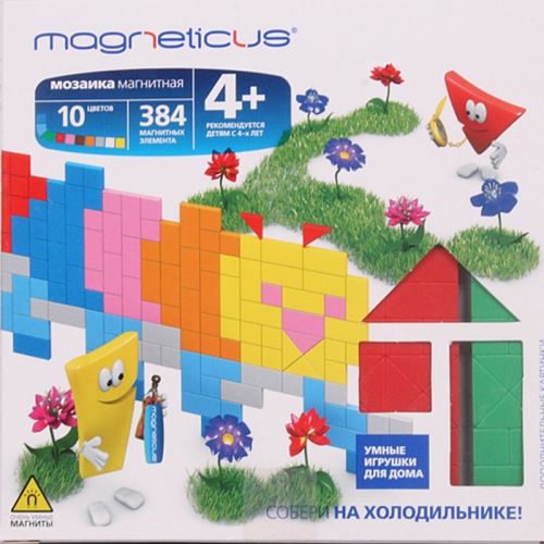 Купить Magneticus.Мозаика "Гусеница/Петух" 384 эл., 10 цв. арт.ММ-16BL /24 в интернет-магазине Ravta – самая низкая цена